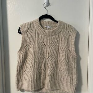 Cable Knit Wool-blend Vest